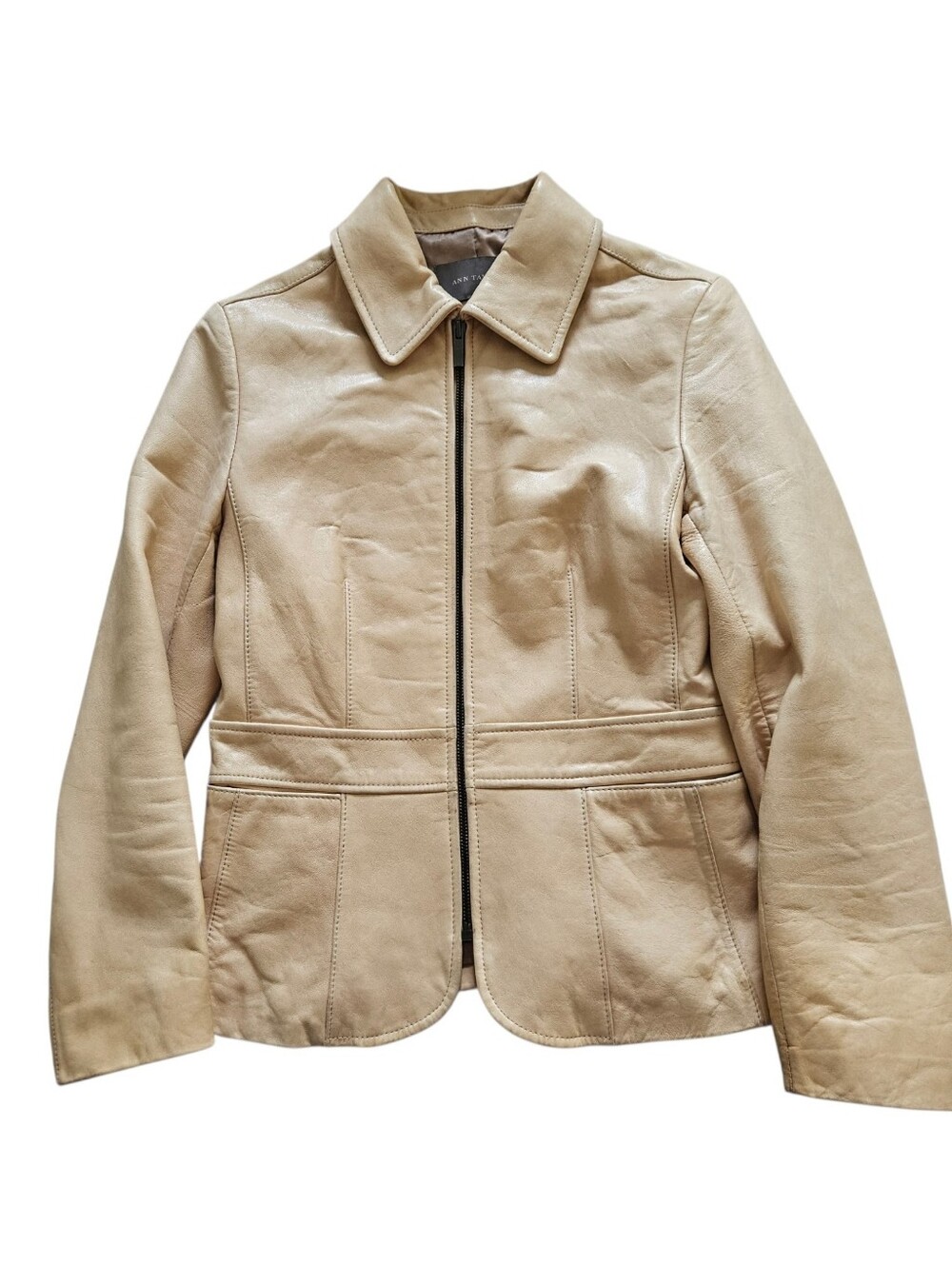 Ann Taylor leather jacket XS